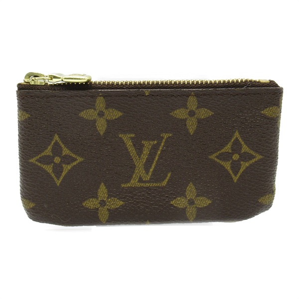 LOUIS VUITTON Pochette Cle key holder M62650 Monogram canvas Brown Used unisex
