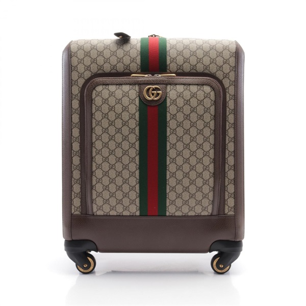 GUCCI SAVOY Medium Trolley GG Supreme Carry travel Bag 728347 canvas leather