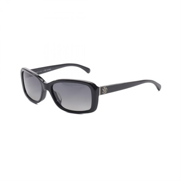 CHANEL Camelia sunglasses eyewear 5247-A Plastic Black Used Women CC Coco