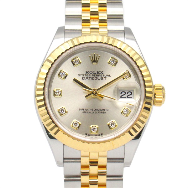 ROLEX Datejust Random Wrist Watch 279173G Automatic 18KYG Gold SS Used Women