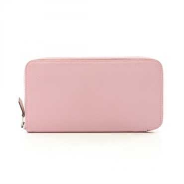 HERMES Azap long silkin Around wallet purse D Epsom Mauve sylvestre Used SHW