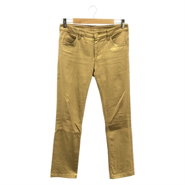 LOUIS VUITTON Gold Pants cotton Used Women size 36