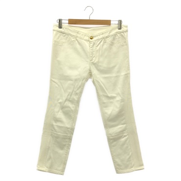 LOUIS VUITTON White Camel Pants cotton White Used Women size 36
