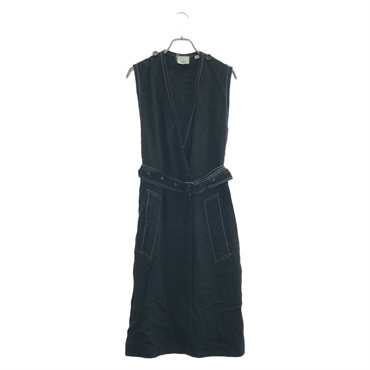 BURBERRY vest sleeveless Dress #36 gilet Black Used Women