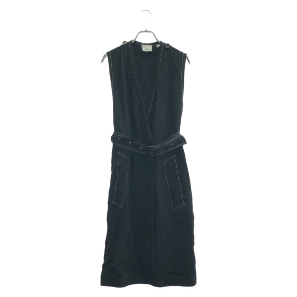 BURBERRY vest sleeveless Dress #36 gilet Black Used Women