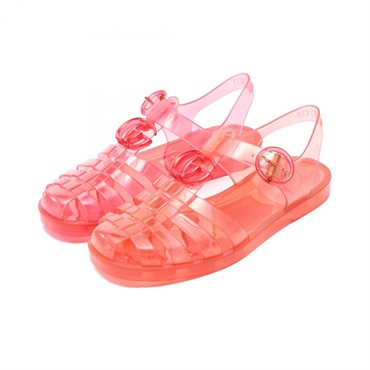 GUCCI GG Marmont Sandals shoes rubber Red Used Women size 36
