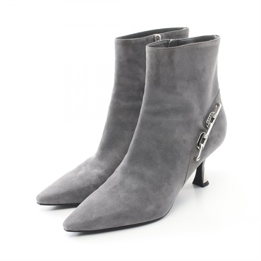 LOUIS VUITTON Sparkle Line Ancre Boots Suede Gray Gres Used Women size 40