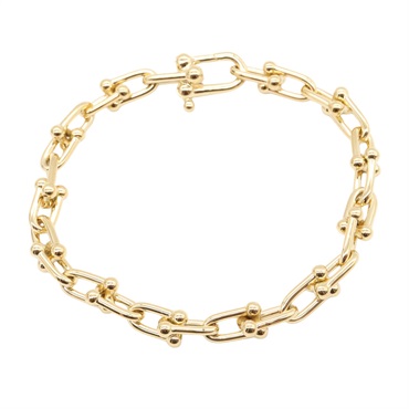 TIFFANY＆CO Small Hardware Bracelet 18KYG Yellow Gold Used unisex