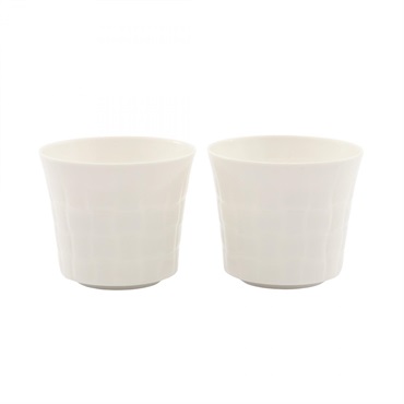 LOUIS VUITTON White porcelain small bowls setTableware Pottery White Used unisex