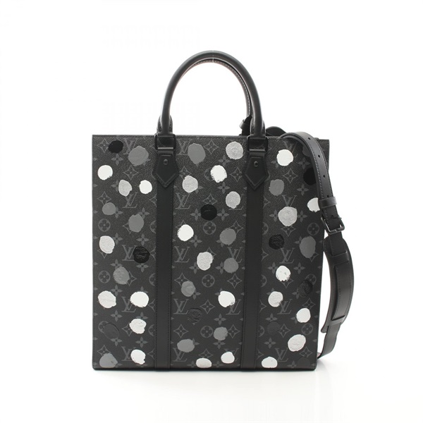 LOUIS VUITTON yayoi kusama Sac Plat Tote crossbody Bag M46404 ecripse dots used