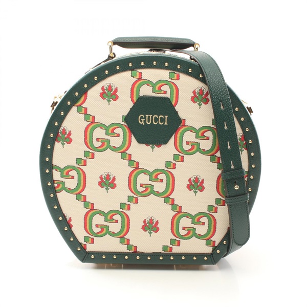 GUCCI GUCCI100 CENTENNIAL GG FLOWER JACQUARD Hand crossbody bag 502370 canvas