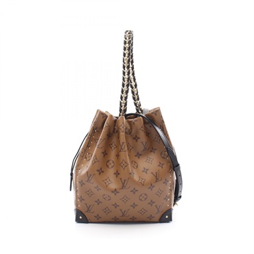 LOUIS VUITTON Noe Trunk Hand crossbody bag M13324 Monogram Reverse brown used LV