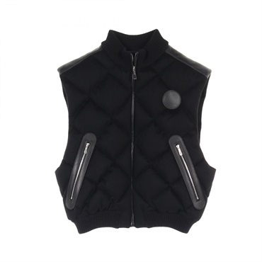 HERMES Sellier Down vest jacket cashmere Black Used Women size 38
