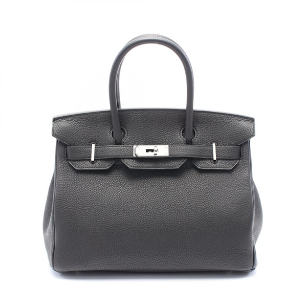 HERMES Birkin 30 Hand bag X Togo leather Black Used SHW