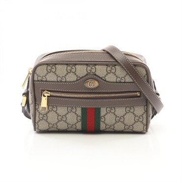 GUCCI Ophidia GG Supreme Shoulder crossbody Bag 517350 canvas leather Beige