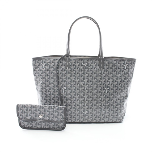 GOYARD Saint Louis PM Tote Bag canvas leather Gray Multicolor Women