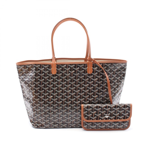 GOYARD Saint Louis PM Tote Bag canvas leather Black Brown Multicolor Used Women