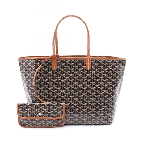 GOYARD Saint Louis PM Tote Bag canvas leather Black Brown Multicolor Used Women