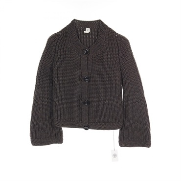 HERMES cardigan #36 knitwear wool Green
