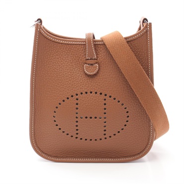 HERMES Evelyne TPM Amazon Shoulder crossbody Bag K Taurillon Clemence Gold SHW