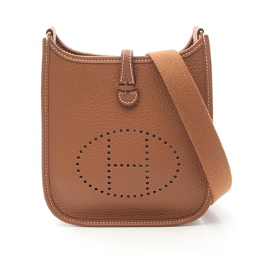 HERMES Evelyne TPM Amazon Shoulder crossbody Bag W Taurillon Clemence Gold GHW