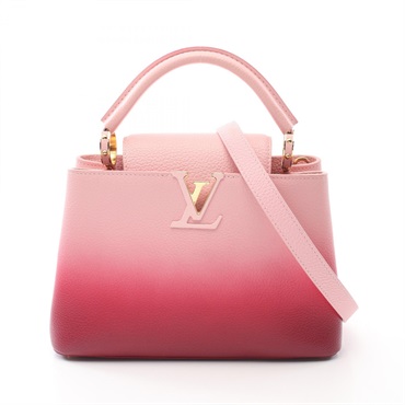 LOUIS VUITTON Capucine BB Hand shoulder crossbody bag M53249 leather pink used
