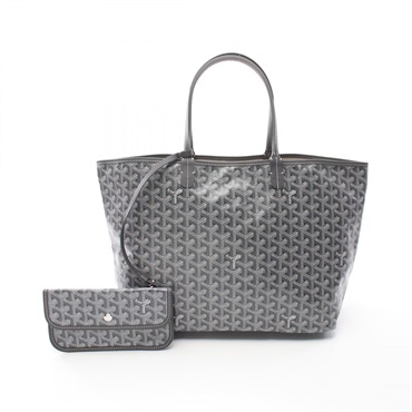 GOYARD Saint Louis PM Tote Bag STLOUIPMLTY51CL51P canvas leather Gray Used Women