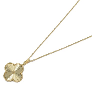 Van Cleef & Arpels Magic Alhambra Necklace 18KYG Yellow Gold Guilloche Used