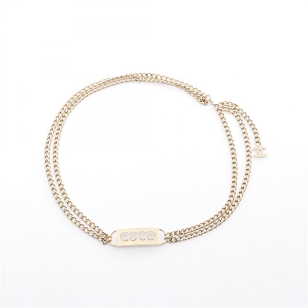 [Chanel] Chanel 02P COCO With logo punched chain belt Gold [Used] [Authenticated and genuine product guaranteed] 207056