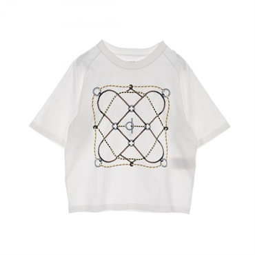 HERMES Short sleeve T-shirt cotton White Used Women size 34