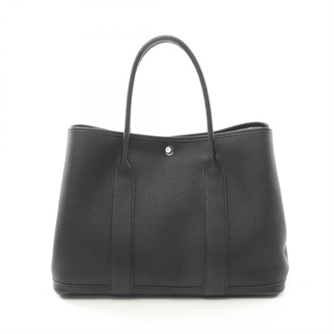 HERMES Garden party PM Tote Bag Negonda leather Black Used Women SHW W 2024