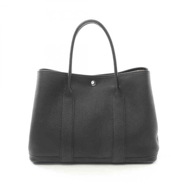 HERMES Garden party PM Tote Bag Negonda leather Black Used Women SHW W 2024