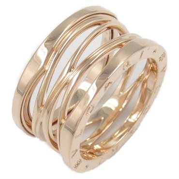 BVLGARI B-zero1 Legend Ring 18KPG Pink Rose Gold Used unisex US size 9.5 #60