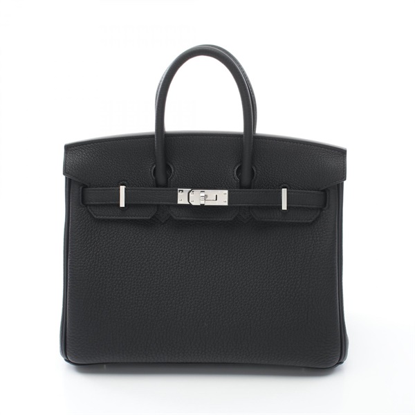 HERMES Birkin 25 Handbag Togo leather leather Black Used Women SHW K