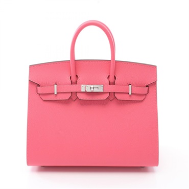 HERMES Birkin 25 Sellier Handbag Epsom leather Pink Used Women K SHW