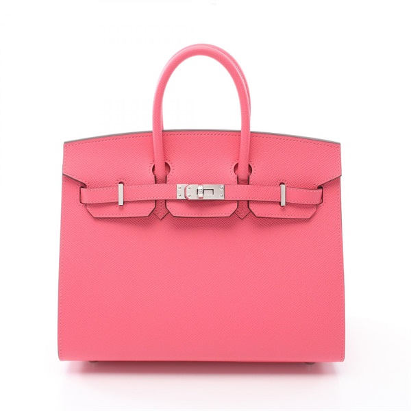 HERMES Birkin 25 Sellier Handbag Epsom leather Pink Used Women K SHW