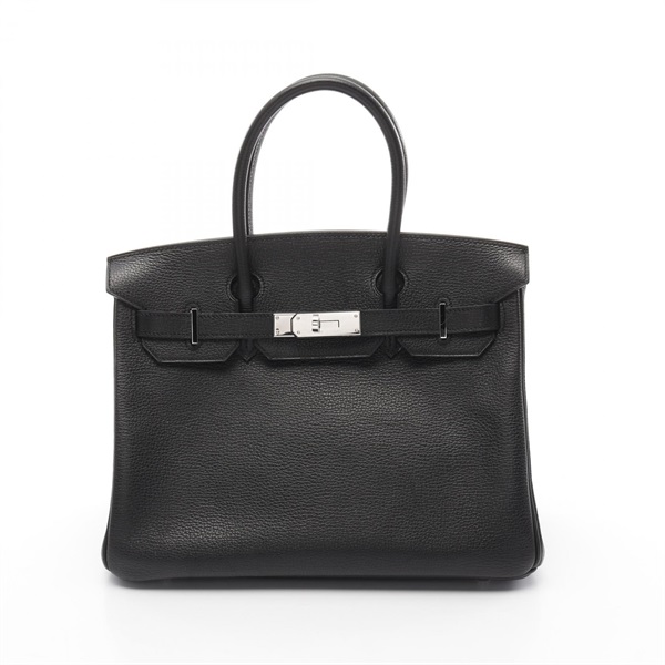 HERMES Birkin 30 Hand bag K Togo leather Black Used SHW