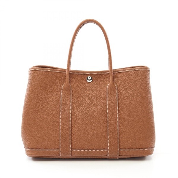 HERMES Garden party TPM Tote Bag W Negonda leather Gold SHW