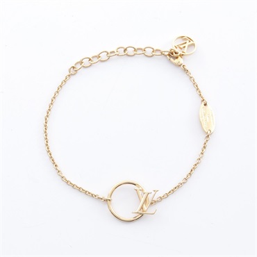 LOUIS VUITTON LV Eclipse Bracelet M00761 Gold Plated Used Women