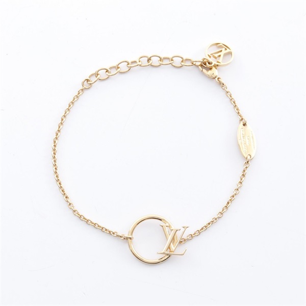 LOUIS VUITTON LV Eclipse Bracelet M00761 Gold Plated Used Women