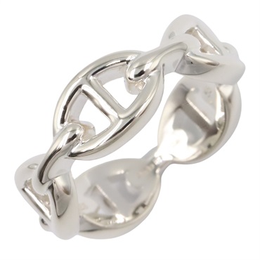 HERMES Chaine dancre Enchainee PM Ring Silver925 Used unisex US size 7 #55