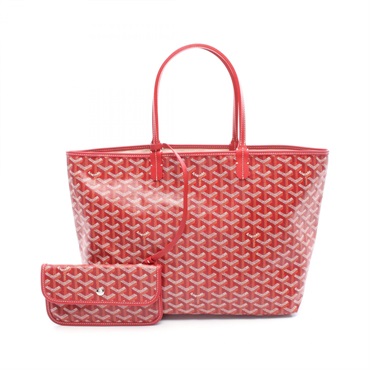 GOYARD Saint Louis PM Tote Bag STLOUIPMLTY07CL07P canvas leather Red White Used