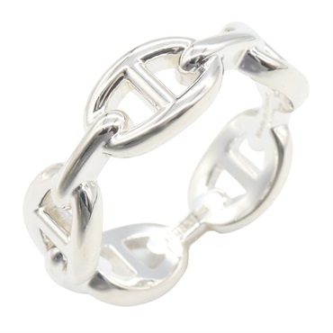 HERMES Chaine dancre Ring Silver925 Used Women US size 8.75 #59
