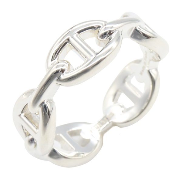 HERMES Chaine dancre Ring Silver925 Used Women US size 8.75 #59