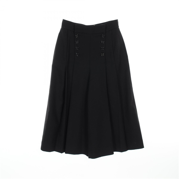 SAINT LAURENT PARIS Wide leg Pants PH14704634 wool Black Used Women F36