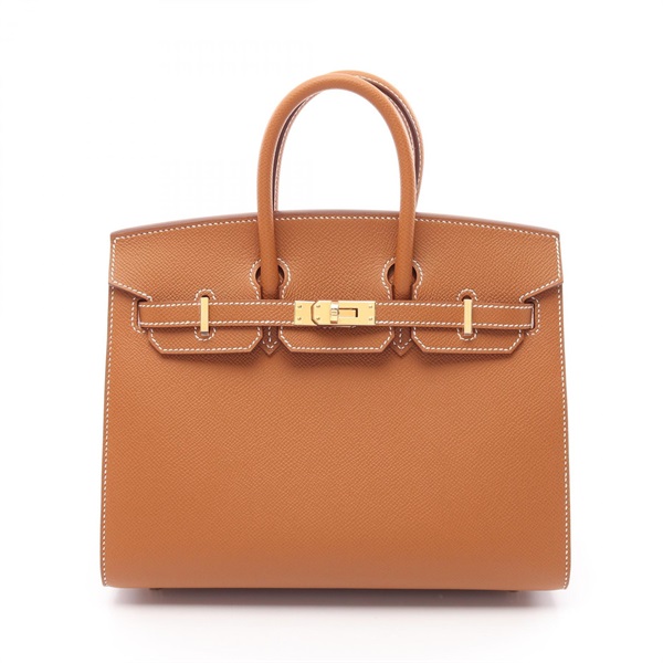 HERMES Birkin Sellier 25 Hand bag K Epsom Gold GHW