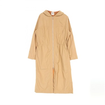 HERMES Sellier Coat Jacket 5E0154DK polyester Beige Beige Used Women size 38