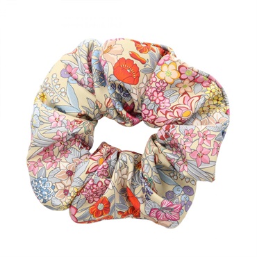 HERMES Harper Avalon Stitch Hair accessories silk Beige Red Used Women