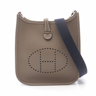 HERMES Evelyne TPM Amazon Shoulder crossbody Bag J Taurillon Clemence Etoupe SHW