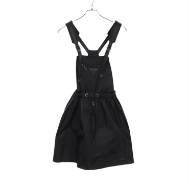 PRADA Re-nylon jumper Dress skirt #36 Nylon Black Used